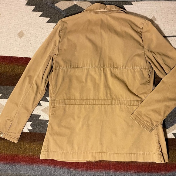 Eddie Bauer Cotton Barn Jacket - Wo Medium - Utility Field Coat - Tan/Camel - Picture 4 of 5